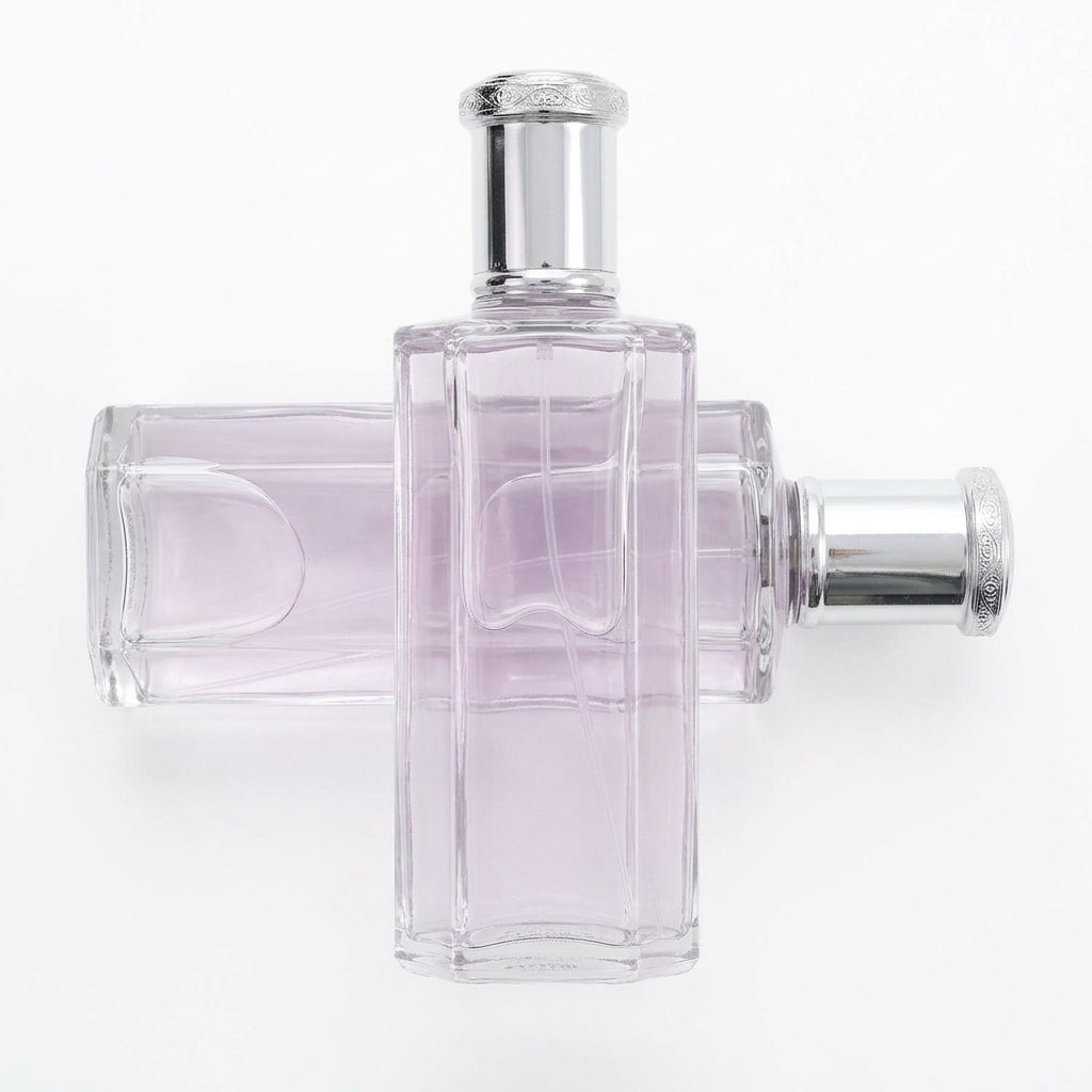 Perfume Bottle — Flat Lay - Back | Generated by Modelize
