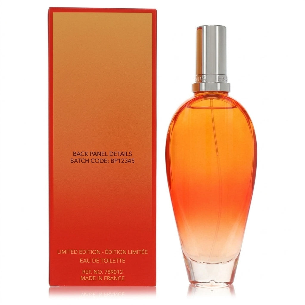 Perfume bottle and packaging — Studio - Back View | Generated by Modelize