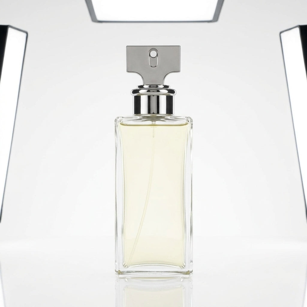 Fragrance bottle — Studio - Back View | Generated by Modelize