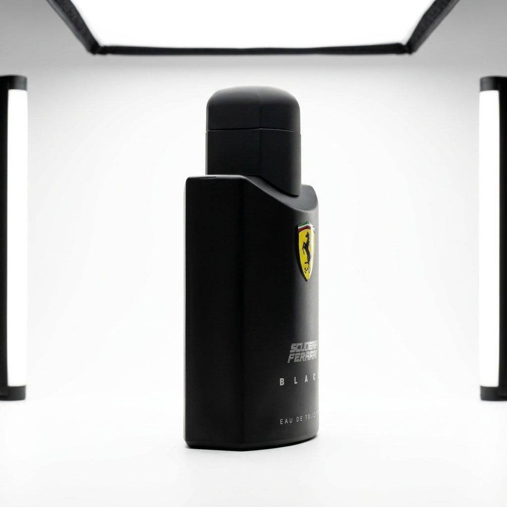 Fragrance bottle — Studio - Side View | Generated by Modelize