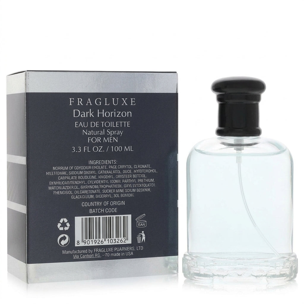 Fragrance bottle and box — Studio - Back View | Generated by Modelize
