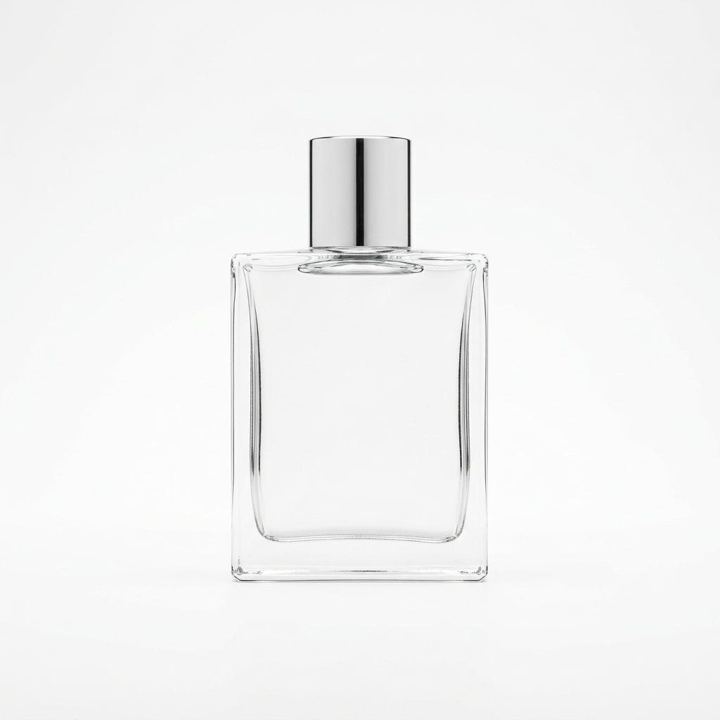 Fragrance bottle — Studio - Back View | Generated by Modelize