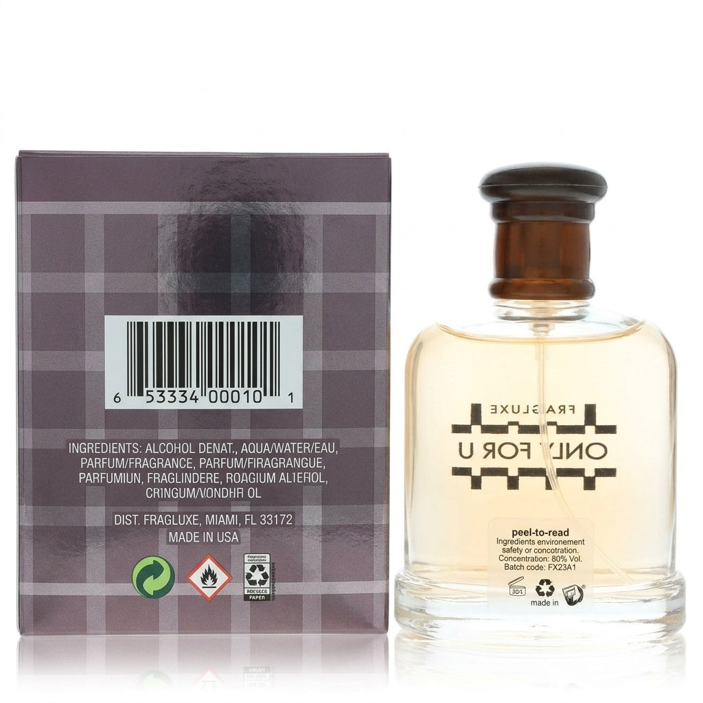 Eau De Toilette fragrance and packaging — Studio - Back View | Generated by Modelize