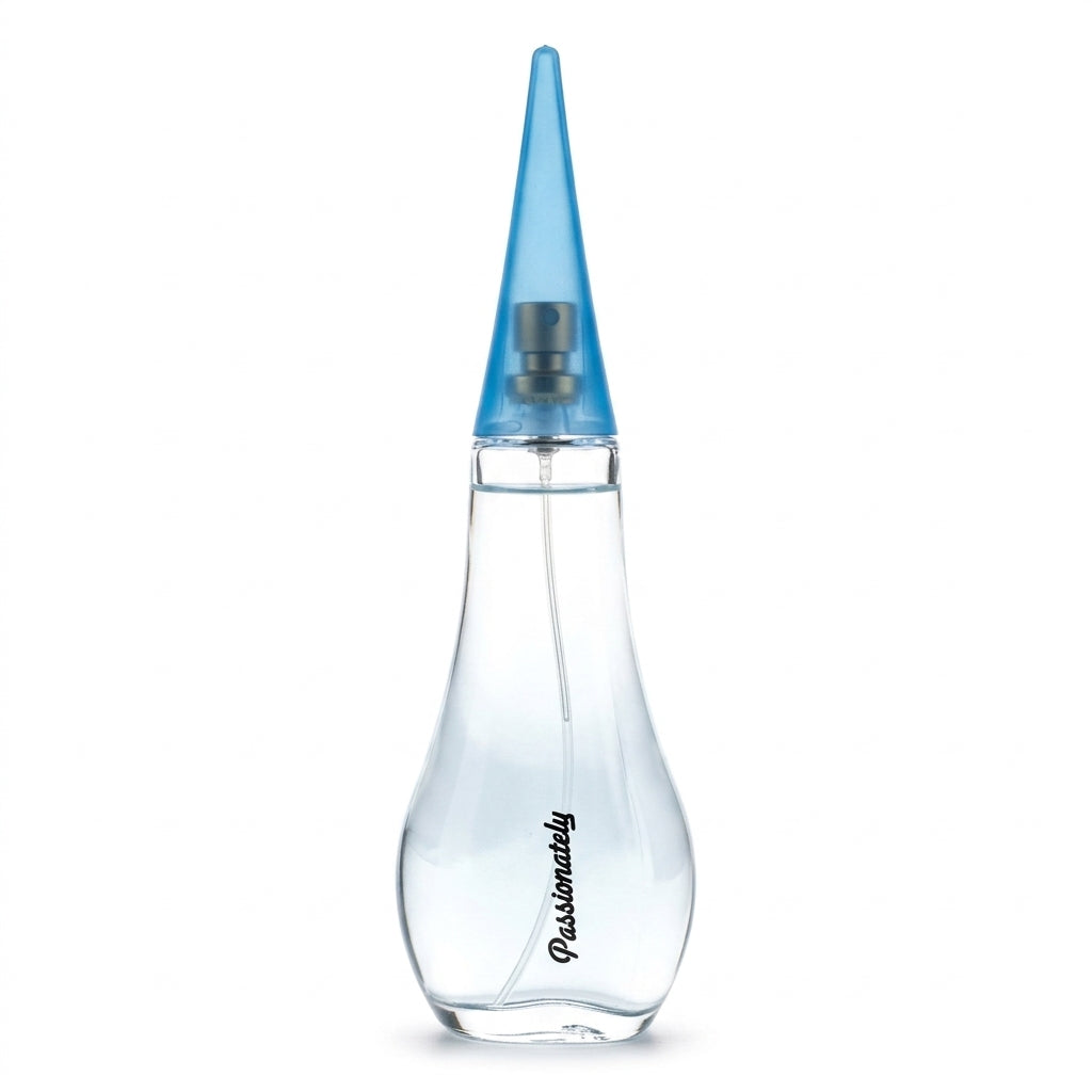 Perfume bottle — Studio - Side View | Generated by Modelize
