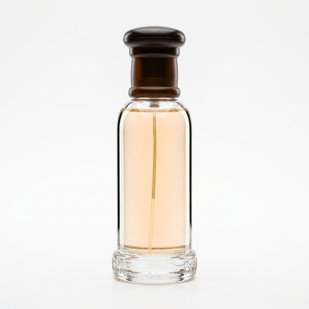 Fragrance bottle and packaging — Studio - Side View | Generated by Modelize