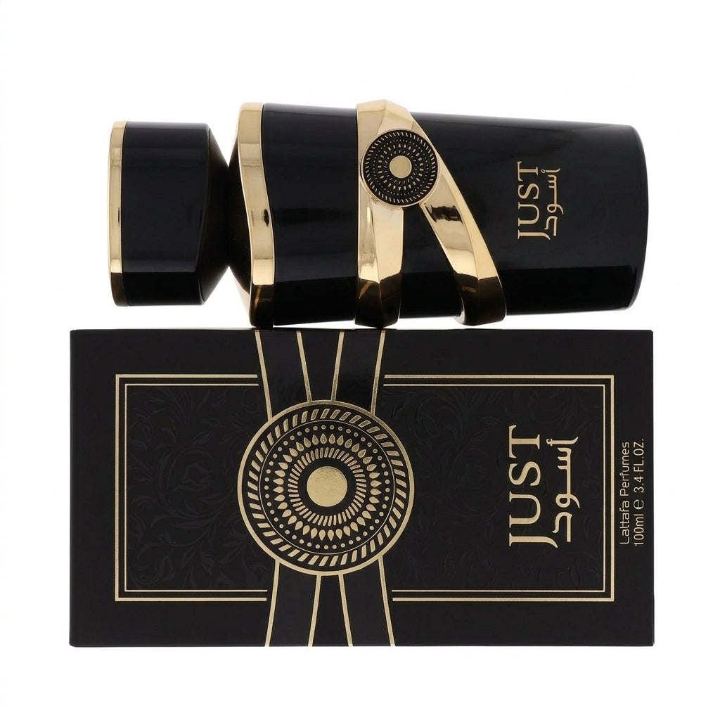 Fragrance bottle and packaging — Flat Lay - Back | Generated by Modelize