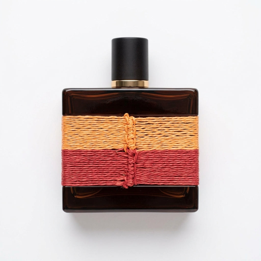Fragrance bottle — Flat Lay - Back | Generated by Modelize