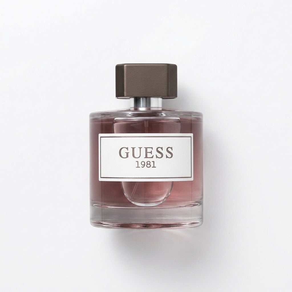 Perfume bottle — Flat Lay - Front | Generated by Modelize