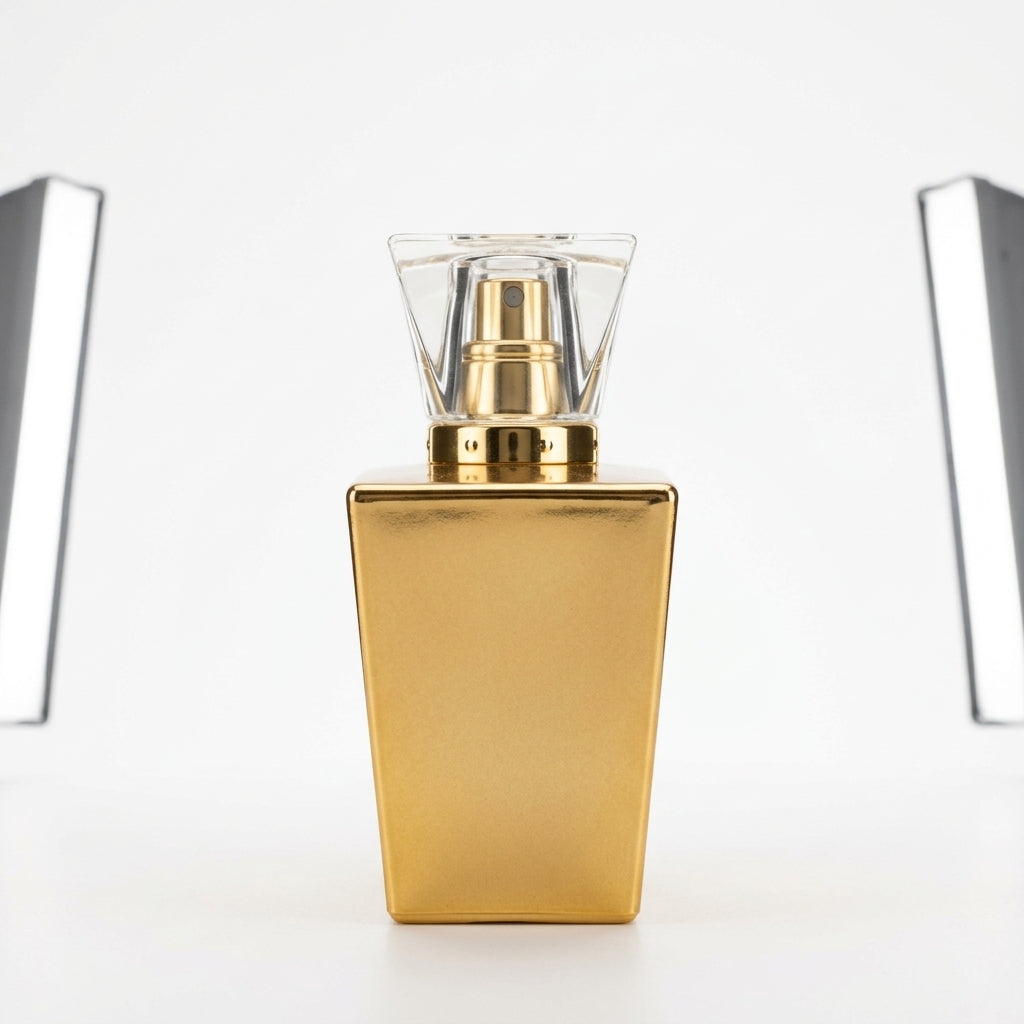 Perfume bottle — Studio - Side View | Generated by Modelize