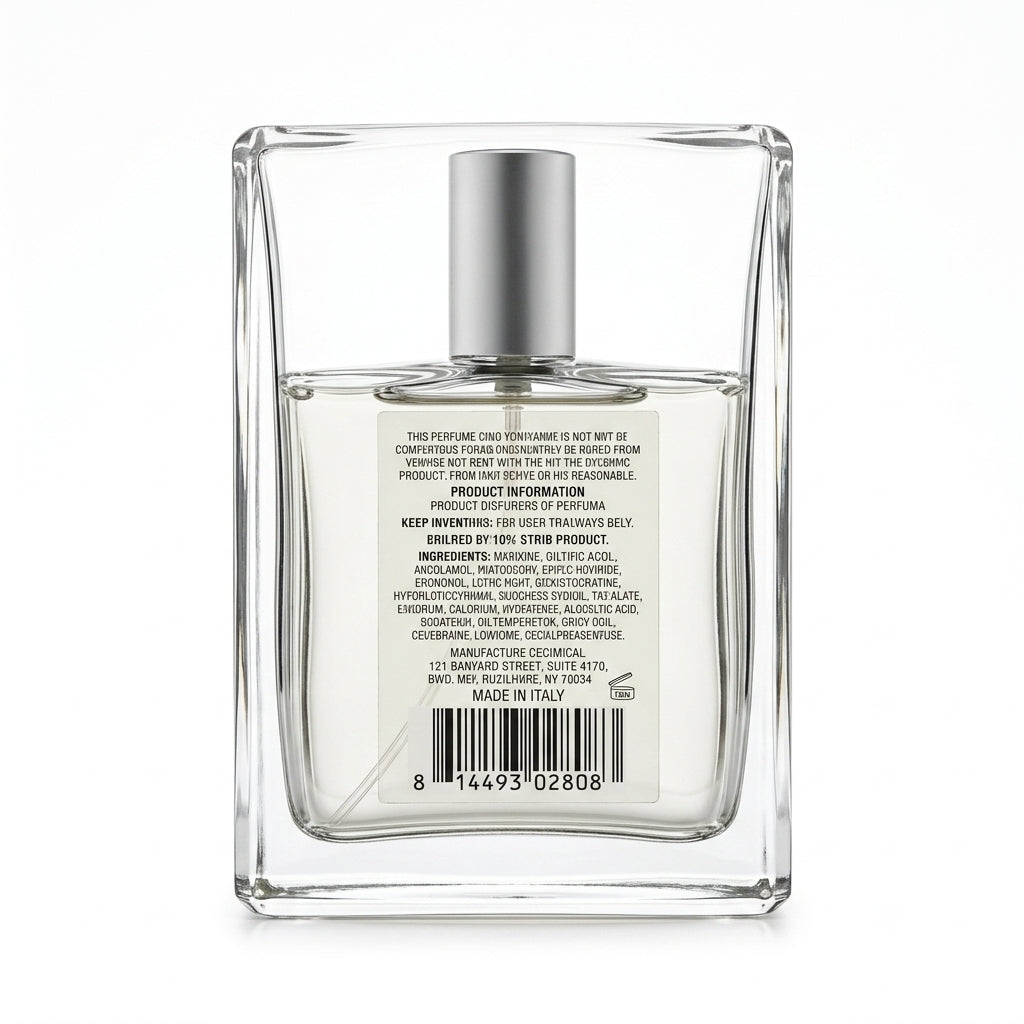 Concentrated Perfume Oil — Studio - Back View | Generated by Modelize