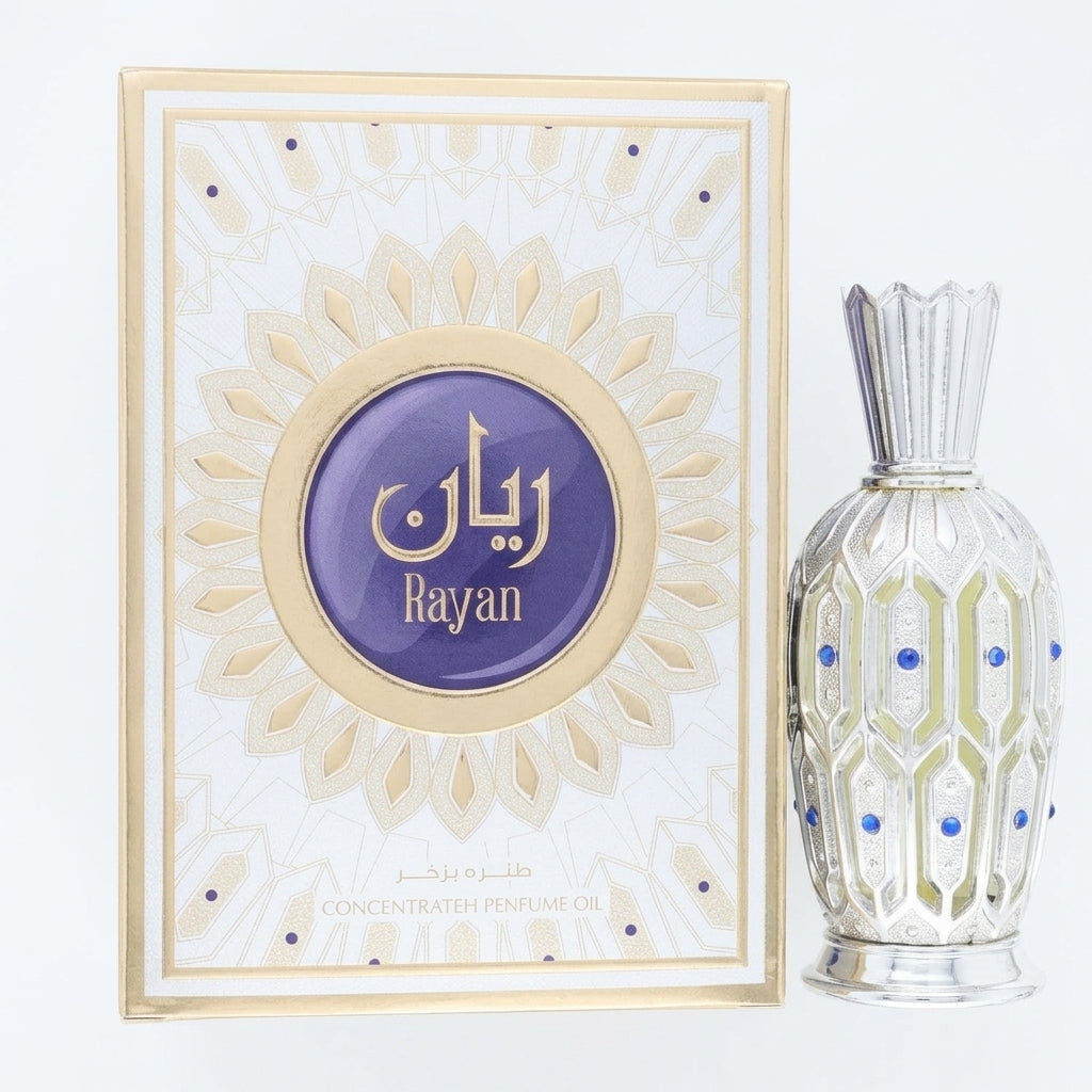 Concentrated Perfume Oil — Flat Lay - Front | Generated by Modelize