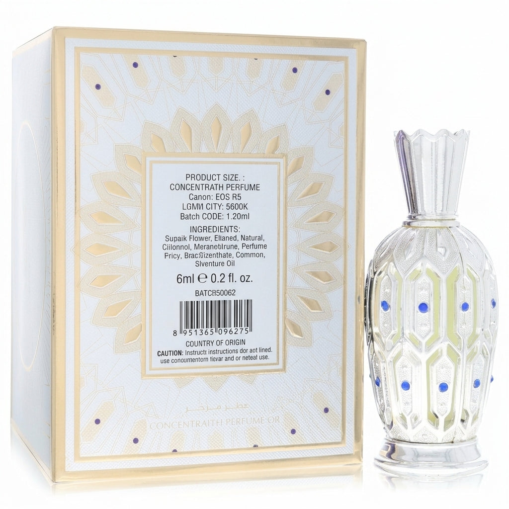 Concentrated Perfume Oil — Studio - Back View | Generated by Modelize