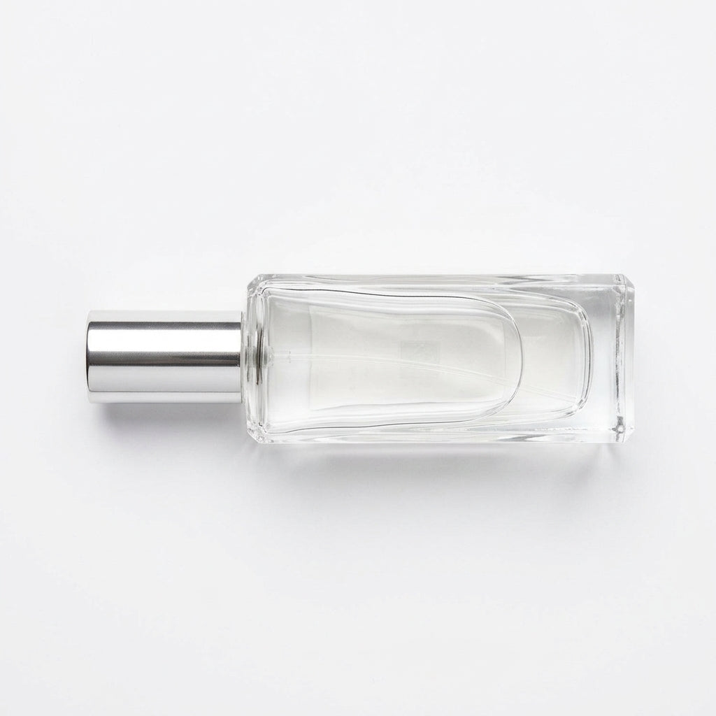 Fragrance bottle — Flat Lay - Back | Generated by Modelize