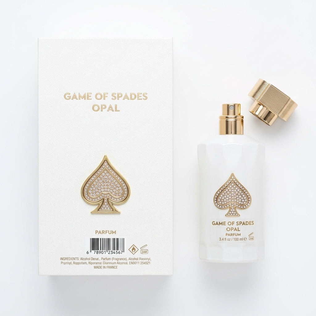 Fragrance / Perfume — Flat Lay - Back | Generated by Modelize