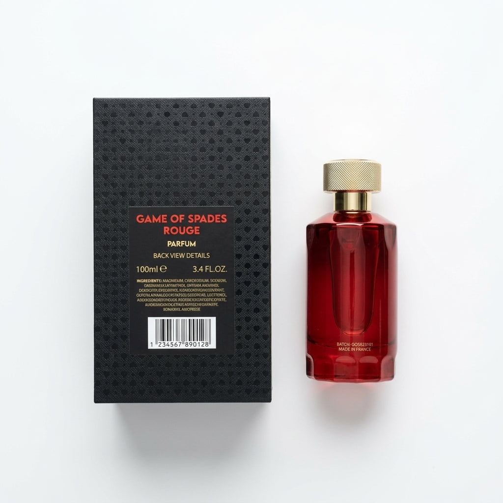 Luxury Fragrance — Flat Lay - Back | Generated by Modelize