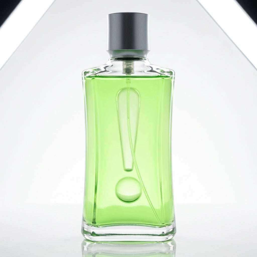 Fragrance bottle — Studio - Back View | Generated by Modelize