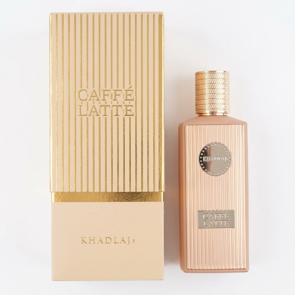 Perfume and Packaging — Flat Lay - Back | Generated by Modelize