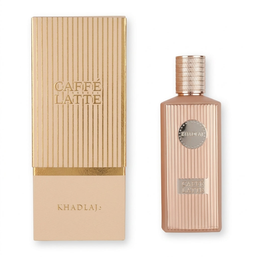 Perfume bottle and matching box — Flat Lay - Front | Generated by Modelize