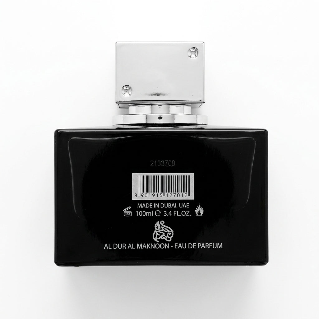 Perfume Bottle — Flat Lay - Back | Generated by Modelize