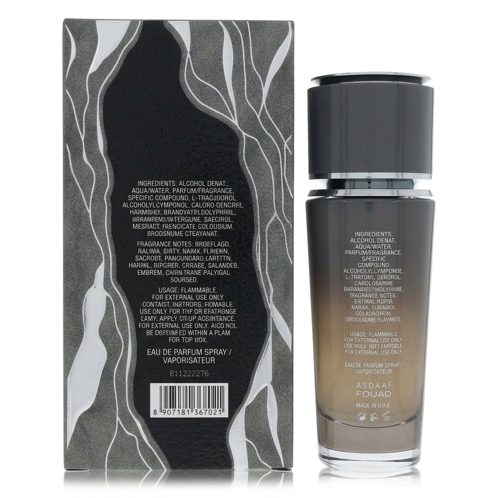 Fragrance / Eau De Parfum — Flat Lay - Back | Generated by Modelize