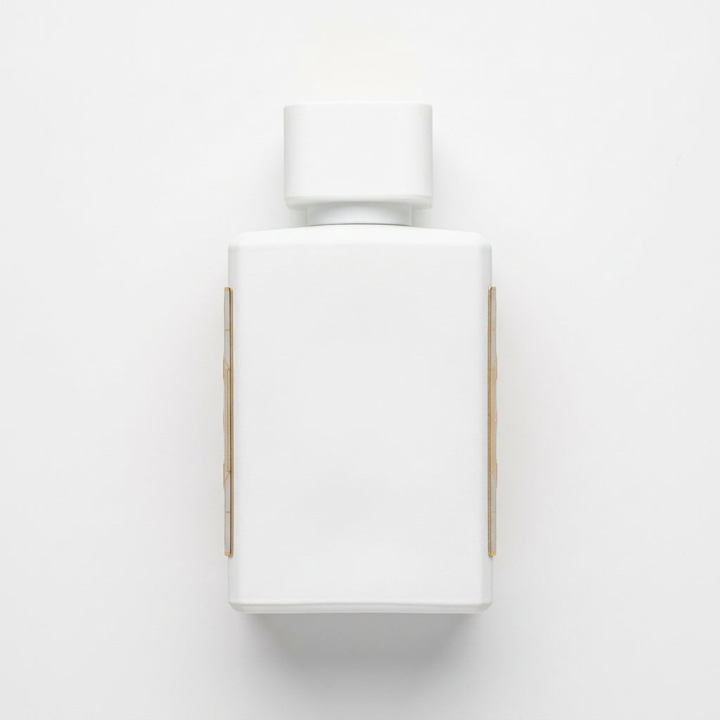 Fragrance Bottle — Flat Lay - Back | Generated by Modelize