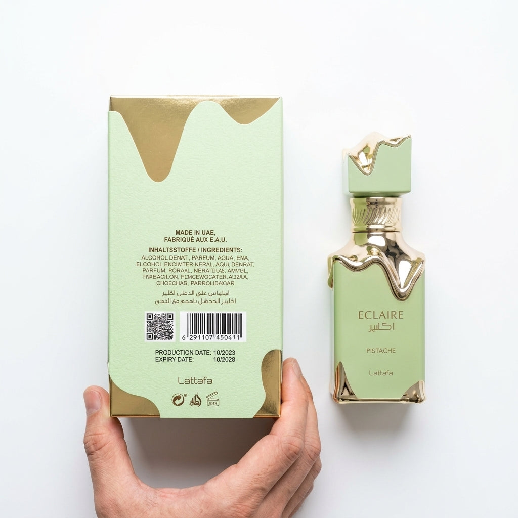 Eau De Parfum — Flat Lay - Back | Generated by Modelize