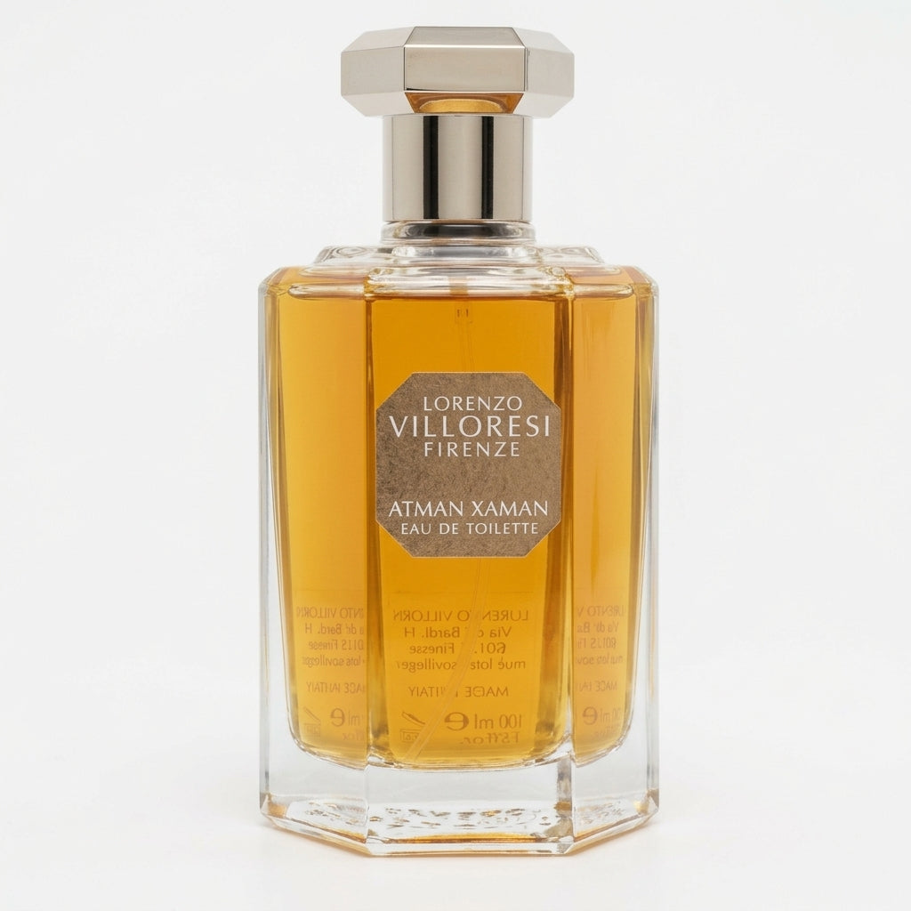 Perfume Bottle — Flat Lay - Front | Generated by Modelize