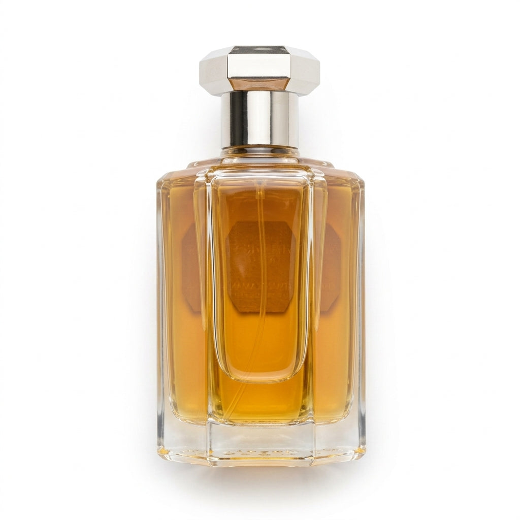 Perfume Bottle — Flat Lay - Back | Generated by Modelize
