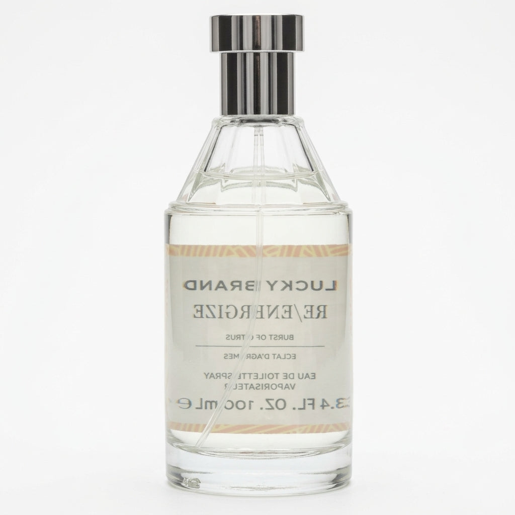Fragrance bottle — Studio - Back View | Generated by Modelize
