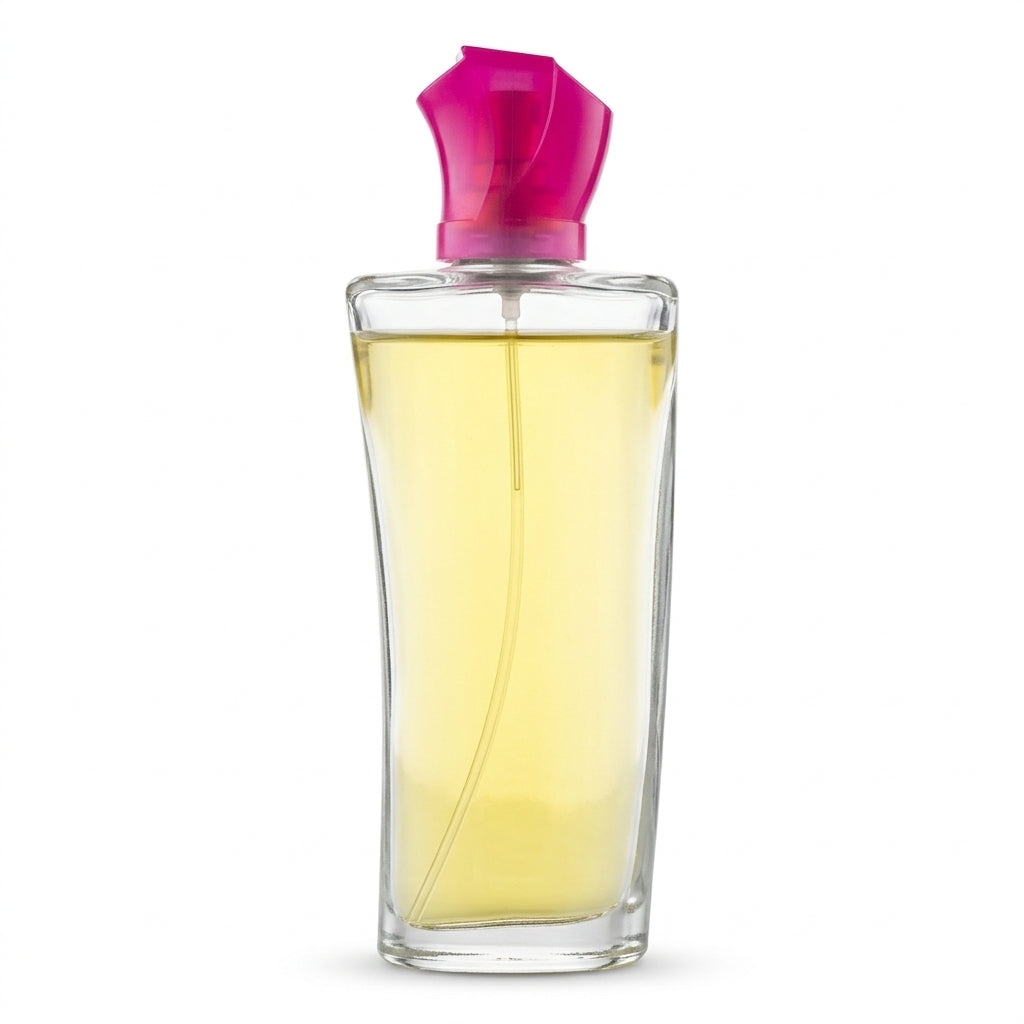 Perfume bottle — Studio - Back View | Generated by Modelize