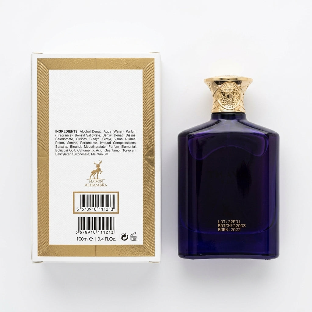 Fragrance / Eau De Parfum — Flat Lay - Back | Generated by Modelize