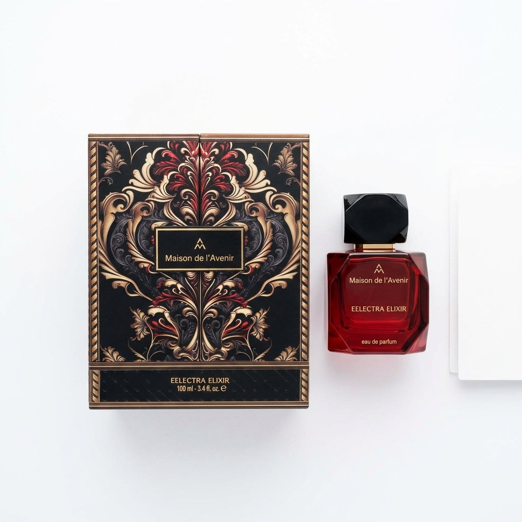 Fragrance Set — Flat Lay - Back | Generated by Modelize