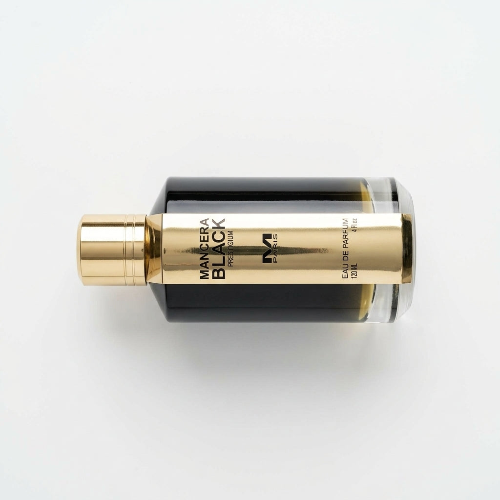 Perfume Bottle — Flat Lay - Front | Generated by Modelize