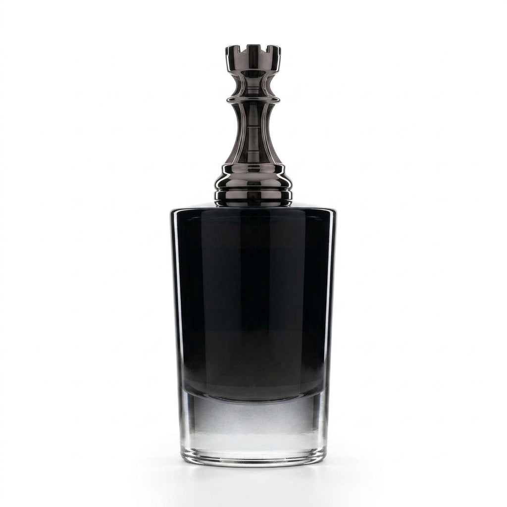 Fragrance Bottle — Studio - Back View | Generated by Modelize