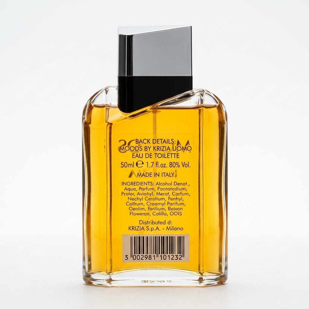 Fragrance bottle — Studio - Back View | Generated by Modelize