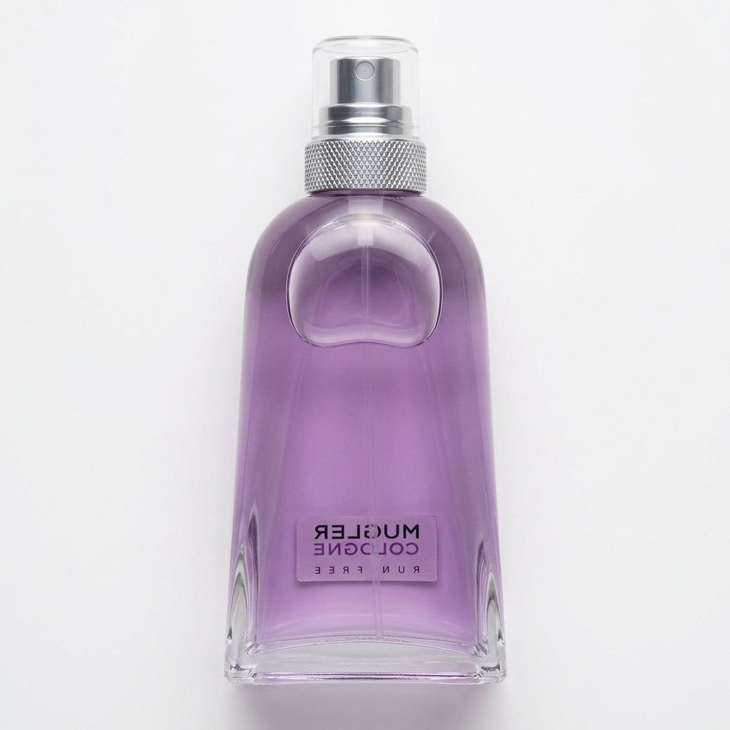 Fragrance bottle — Flat Lay - Back | Generated by Modelize
