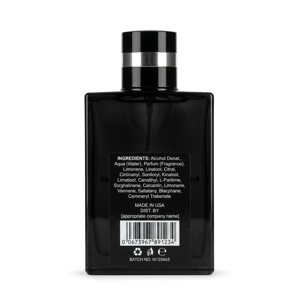 Eau De Toilette Spray — Studio - Back View | Generated by Modelize