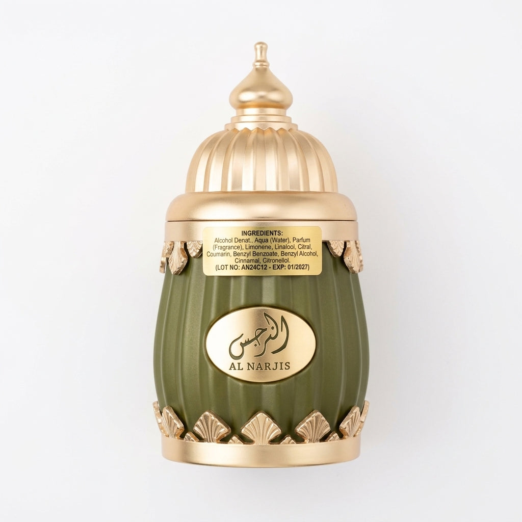 Eau De Parfum Fragrance — Flat Lay - Back | Generated by Modelize