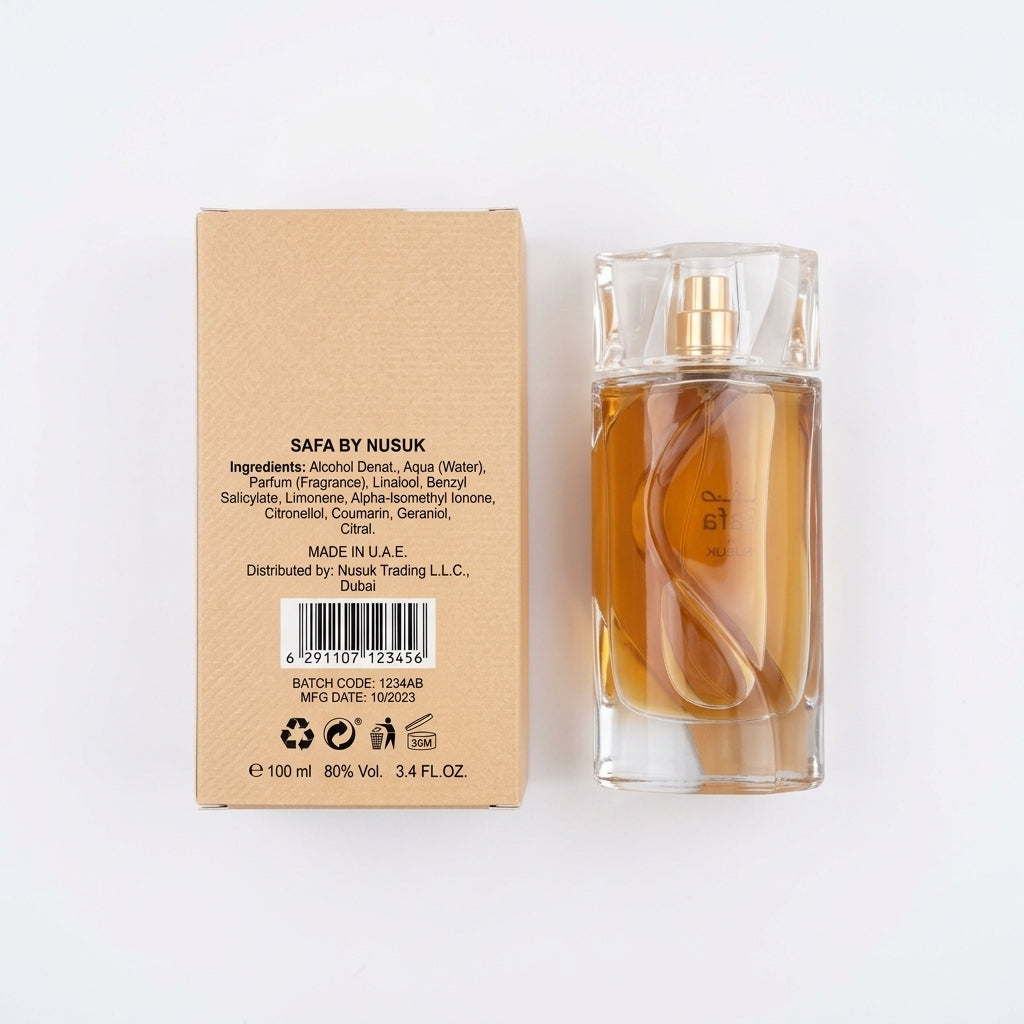 Eau De Parfum — Flat Lay - Back | Generated by Modelize