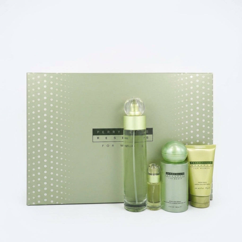 Fragrance Gift Set — Flat Lay - Front | Generated by Modelize