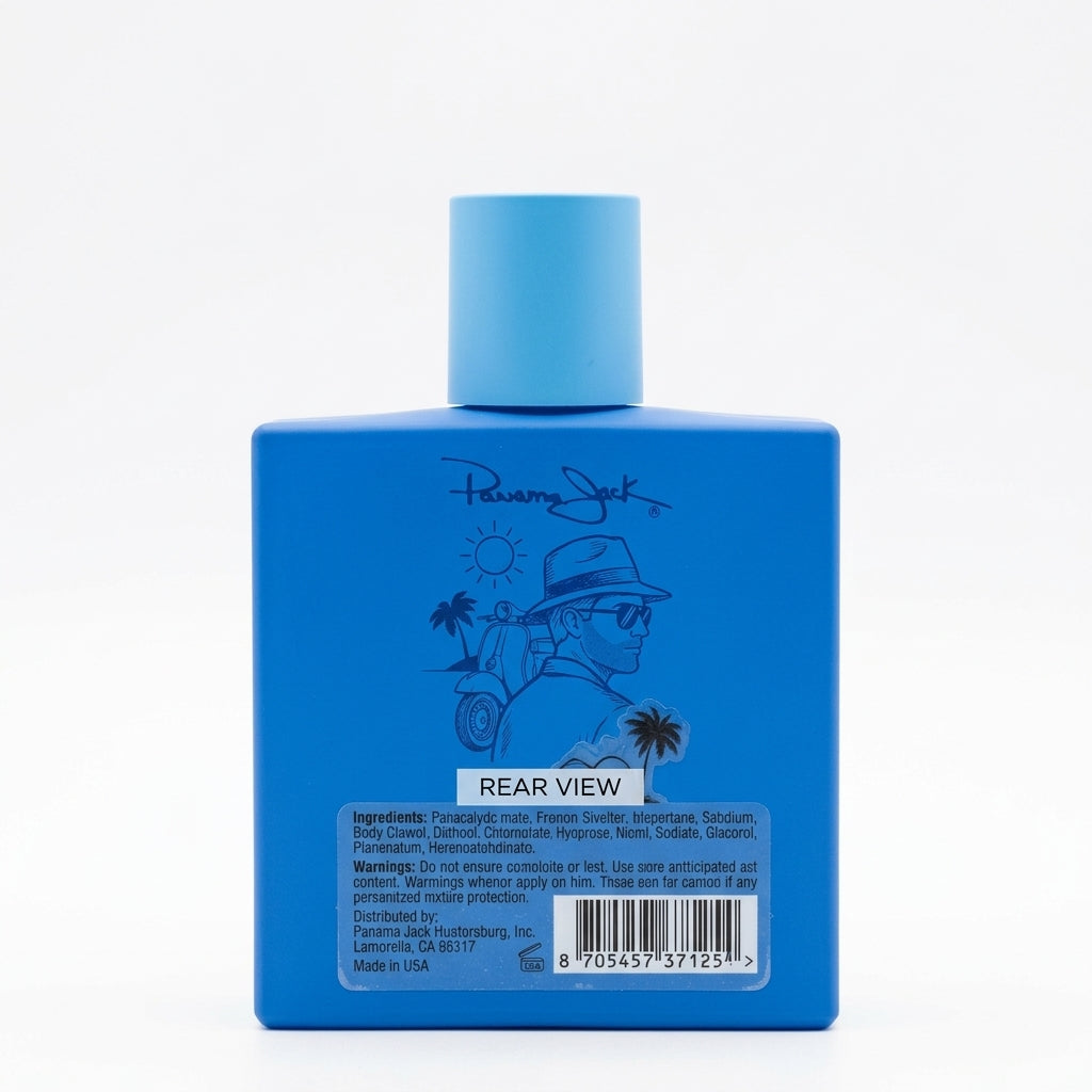Fragrance bottle — Studio - Back View | Generated by Modelize
