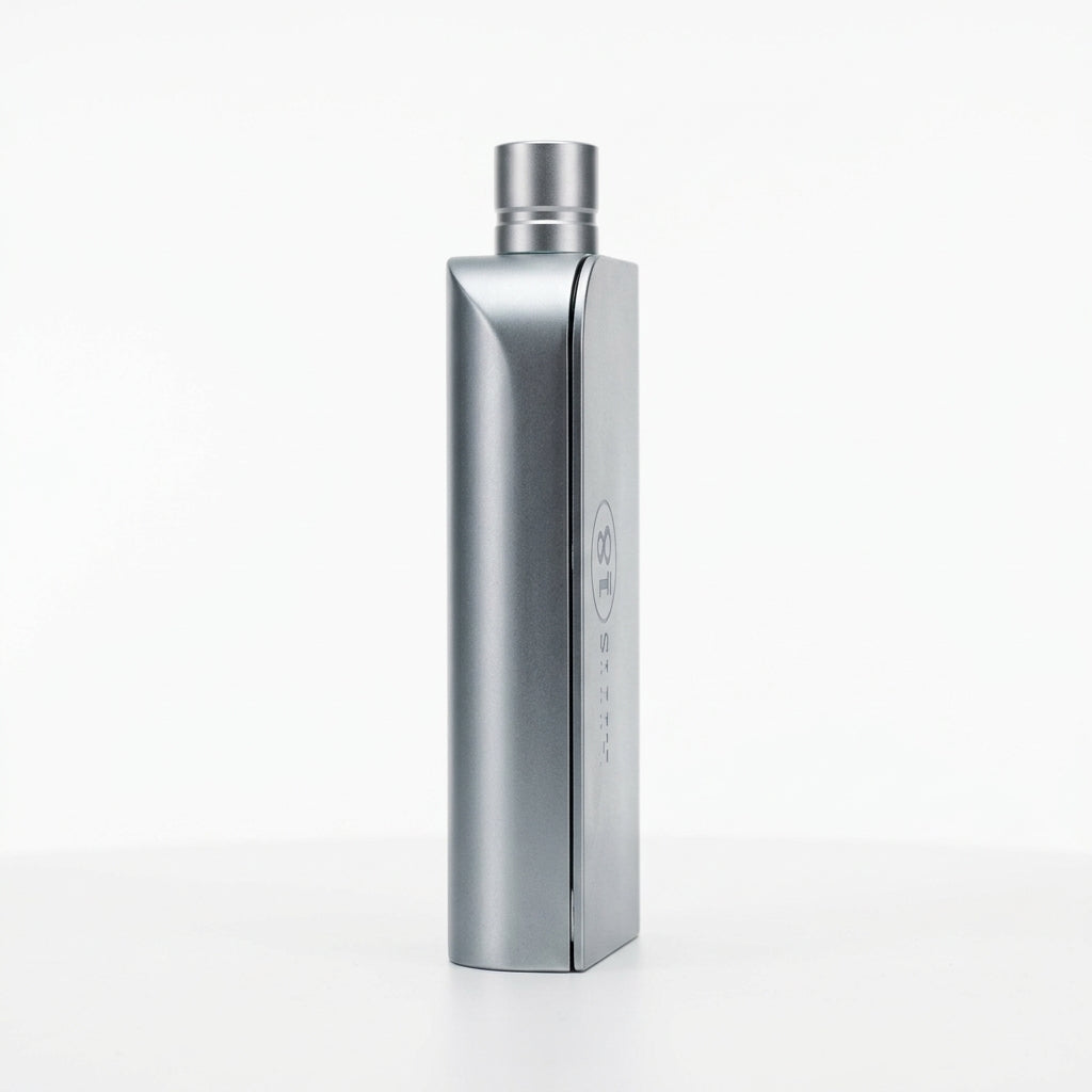 Eau De Toilette / Fragrance Bottle — Studio - Side View | Generated by Modelize