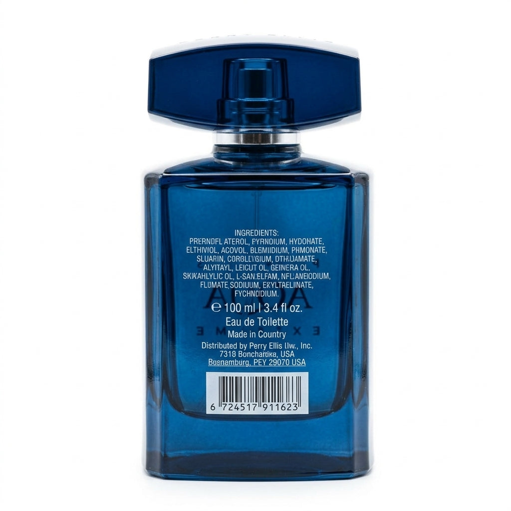 Fragrance bottle — Studio - Back View | Generated by Modelize