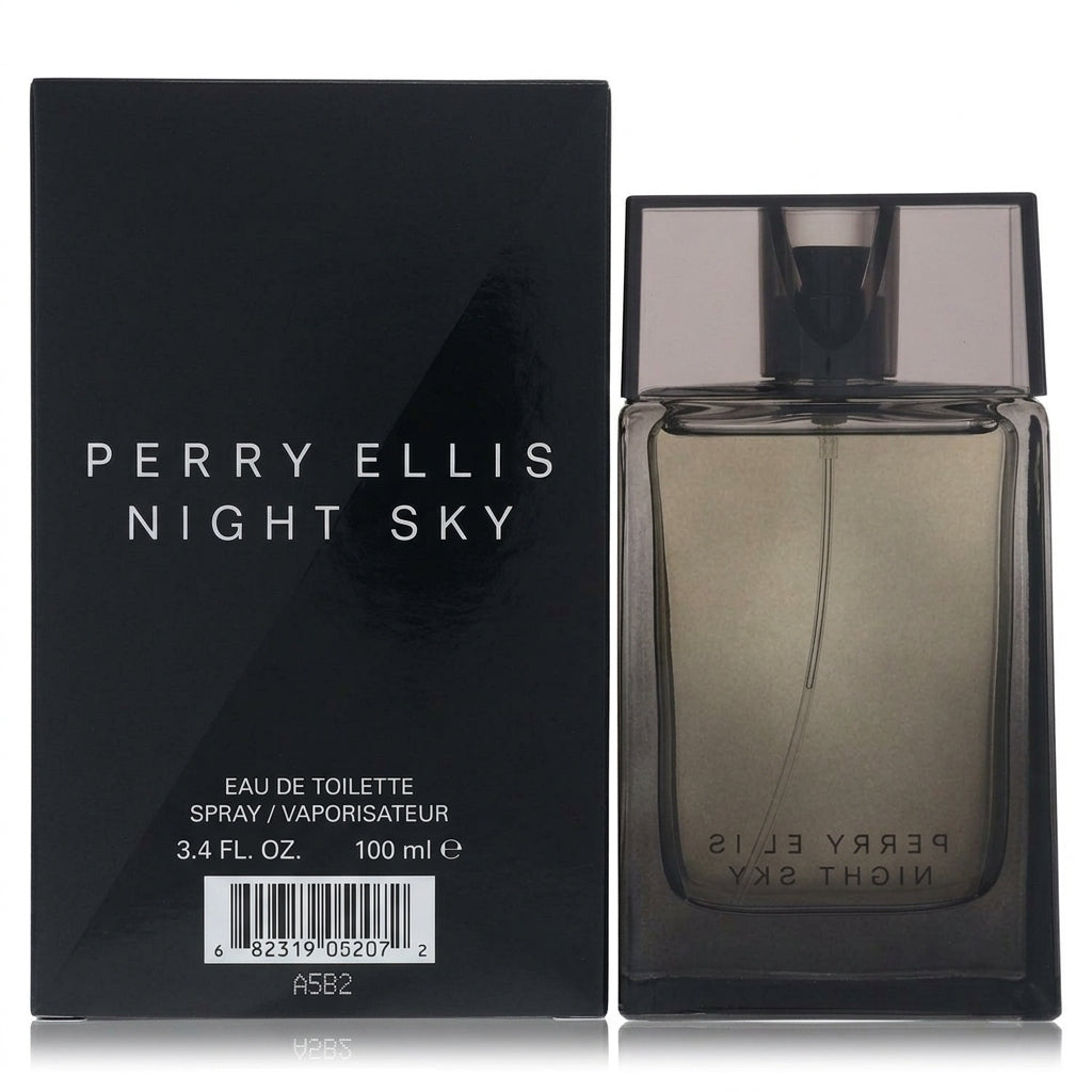 Fragrance bottle and packaging — Studio - Back View | Generated by Modelize