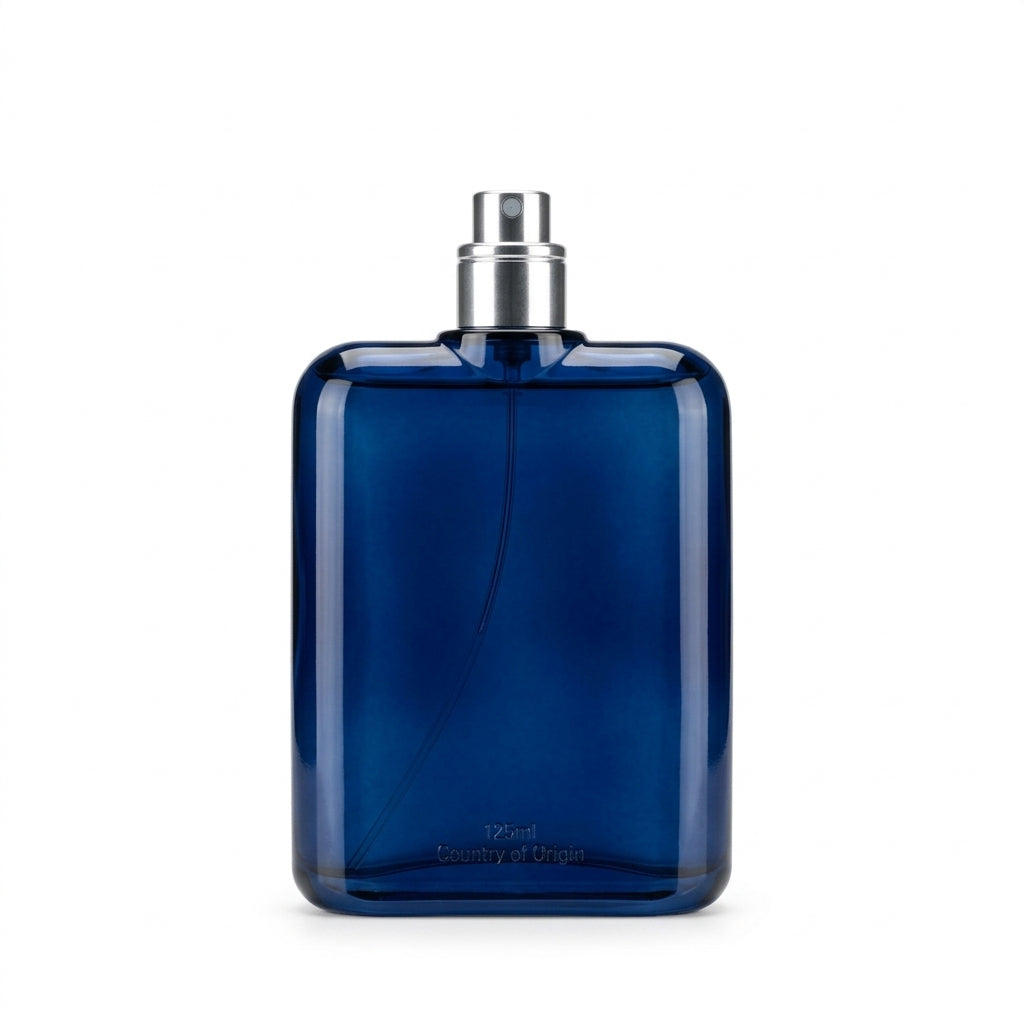Fragrance bottle — Studio - Back View | Generated by Modelize