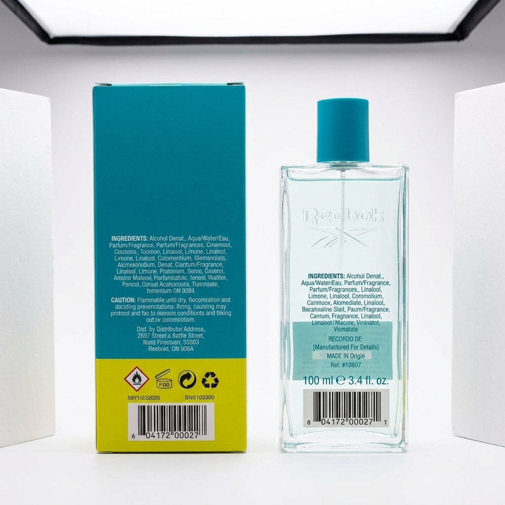 Eau De Toilette Fragrance — Studio - Back View | Generated by Modelize