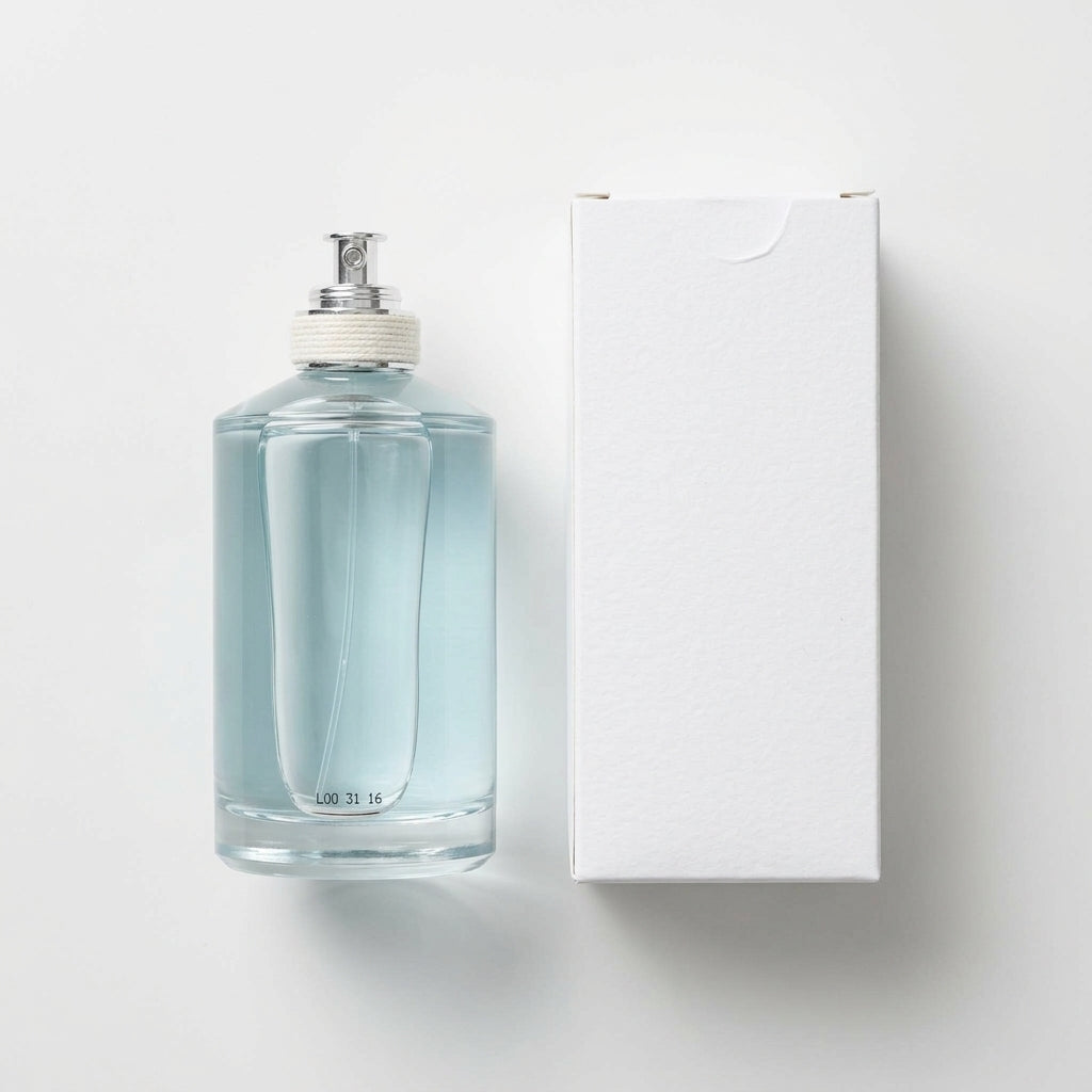 Fragrance / Eau De Toilette — Flat Lay - Back | Generated by Modelize