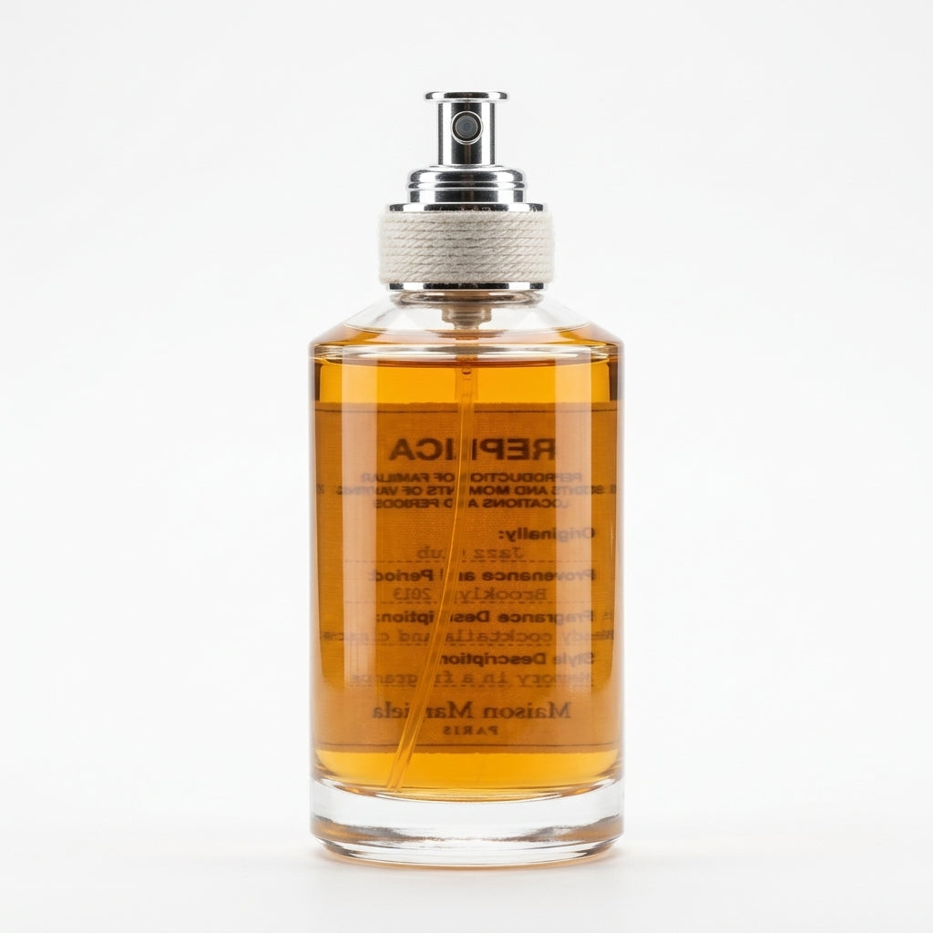 Fragrance bottle — Studio - Back View | Generated by Modelize