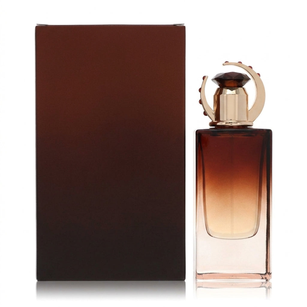 Fragrance set (Bottle and Box) — Studio - Back View | Generated by Modelize