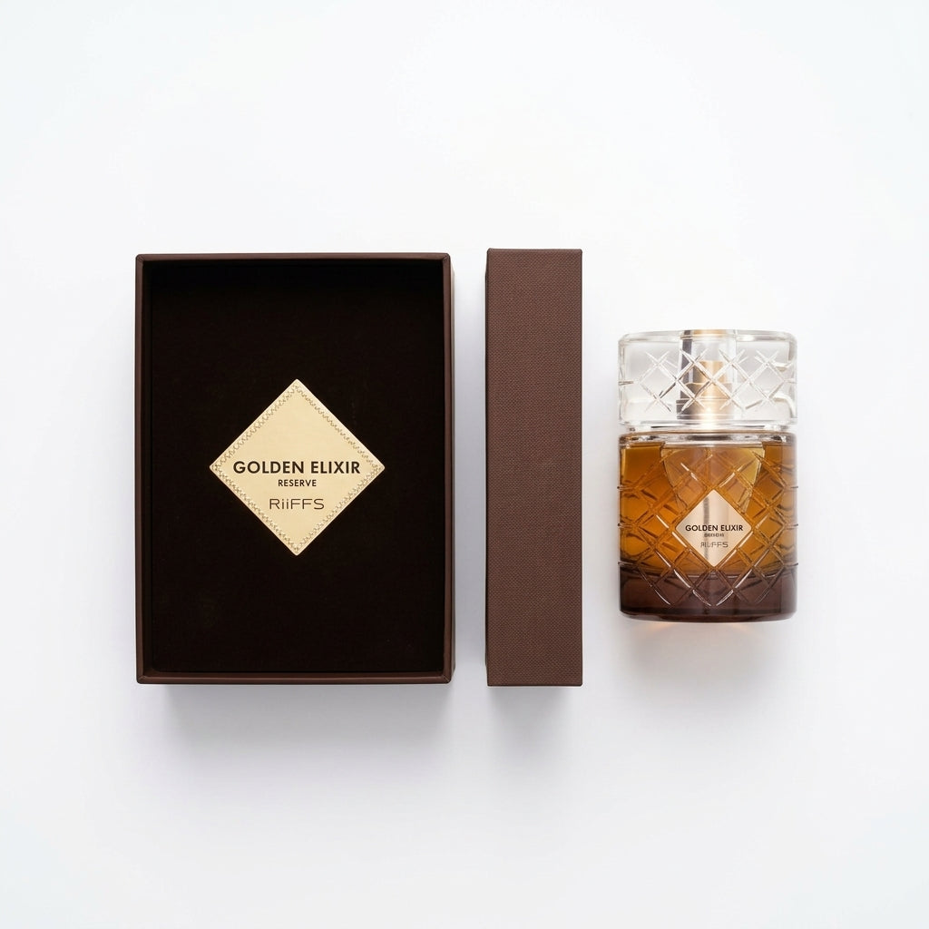 Fragrance / Perfume — Flat Lay - Front | Generated by Modelize